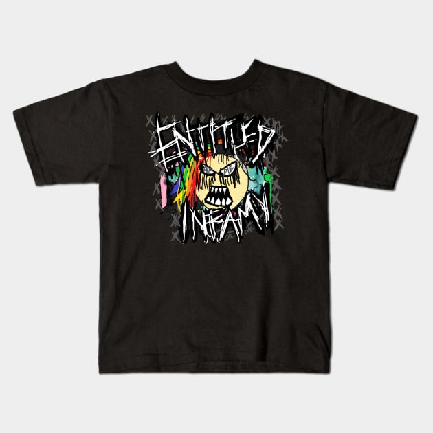 BAD AMY ''ENTITLED INFAMY'' Kids T-Shirt by KVLI3N